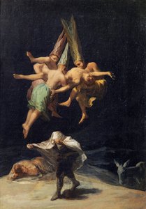 Witches in Flight, 1797-1798 by Francisco de Goya