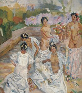 The Bath (Seville) by Francisco de Iturrino