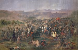 Battle of Las Navas de Tolosa in which the Kings of Castile Defeat the Almohads in 1212 by Francisco de Paula van Halen