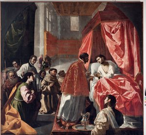 Last Communion of St Bonaventure by Francisco de Zurbaran