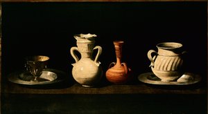 Still Life Jugs, Pots by Francisco de Zurbaran