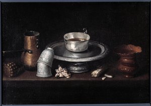 Still Life with Chocolate Breakfast by Francisco de Zurbaran