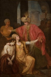 Parysatis Pleading with Artaxerxes for Mercy for Cyrus