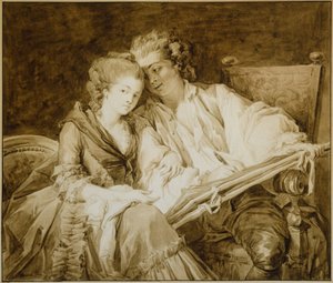 The Drawing Lesson by François-André Vincent