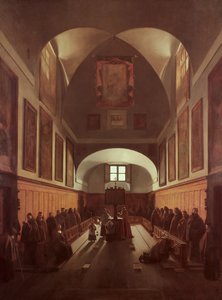 The Choir of the Capuchin Church, Rome by Francois Marius Granet