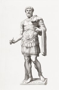 Roman Emperor Marcus Aurelius. Portrait by Francois Perrier