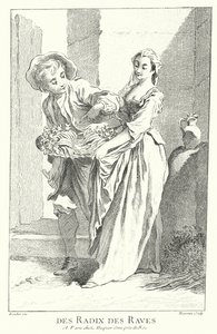 Radish and Turnip Seller by Francois (after) Boucher