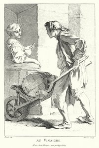 Vinegar Seller (engraving) by Francois (after) Boucher