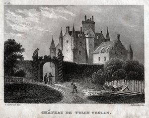 Craighall Castle (engraving) by Francois Alexandre (after) Pernot