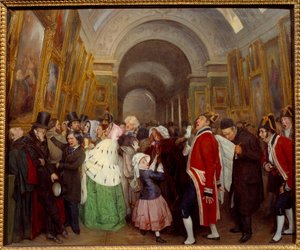 Four Hours at the Salon by François Auguste Biard