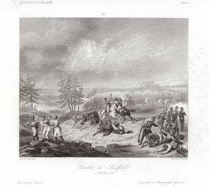 Battle of Saalfeld by Francois Augustin Desmoulins