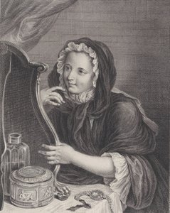 The Coquettish Widow, 1724 by Francois Bernard Lepicie