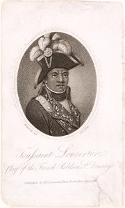 Toussaint Louverture (c.1743-1803) Chief of the French Rebels in St. Domingo, engraved by Holl, pub. by H.D. Symonds, 1802 by Francois Bonneville