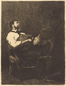 Guitar Player by François Bonvin
