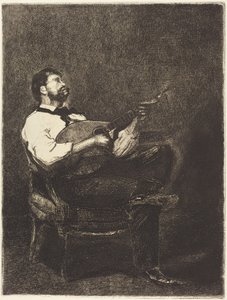 Guitar Player by François Bonvin