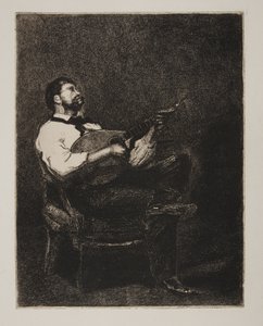 Guitar Player by François Bonvin
