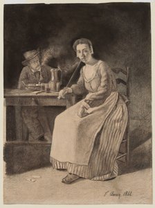 Interior of a Tavern by François Bonvin