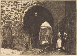 The Gate of St Malo at Dinan by François Bonvin