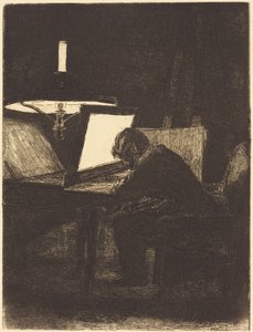 Printmaker by François Bonvin