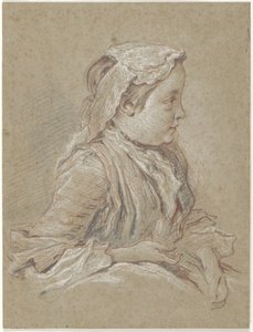 Young Woman with Lace Cap