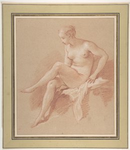 Seated Female Nude by François Boucher