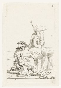 Soldier and a Farmer by François Boucher