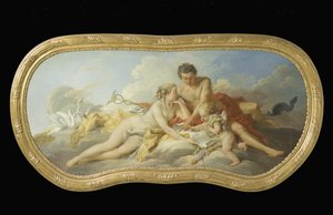 Venus and Mercury Instructing Cupid by François Boucher