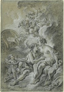 Venus Leaning on Her Dear Adonis
