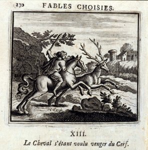 The Horse Wanted Revenge for the Deer by Francois Chauveau