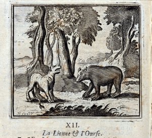 The Lioness and the Bear by Francois Chauveau