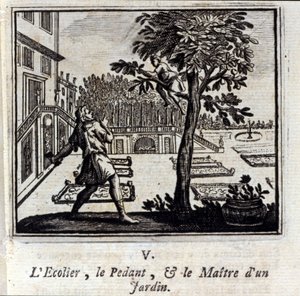 The Pedant School and the Master of a Garden by Francois Chauveau