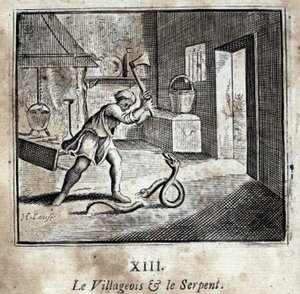 The Villager and the Snake by Francois Chauveau