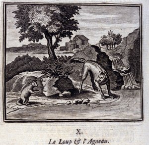 The Wolf and the Lamb by Francois Chauveau