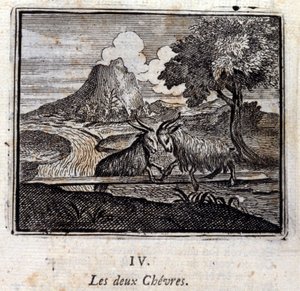 The two goats (Illustration by François Chauveau)