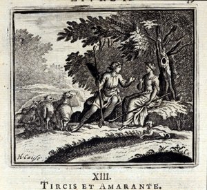 Tircis and Amaranth (Illustration by François Chauveau) by Francois Chauveau