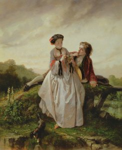 Flirtation by Francois Claudius Compte Calix