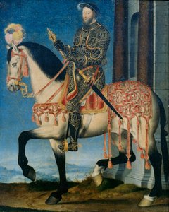 Portrait of Francis I of France on Horseback by François Clouet