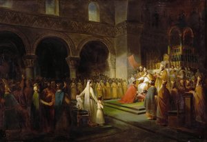 The Anointing of Pepin the Short at Saint-Denis, 28 July 754 by Francois Dubois
