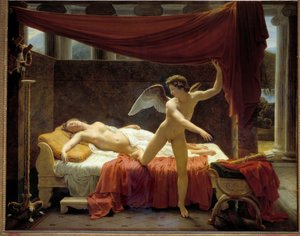 Cupid and Psyche. Painting by Edouard Picot (1786-1868) 1817