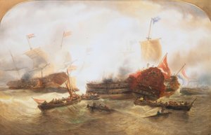 Naval Battle by Francois Etienne Musin