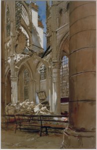 Soissons, May 18, 1915 by Francois Flameng