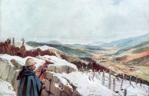Trenches Overlooking the Munster Valley with the Rhine in the Distance, January 1916, 1926