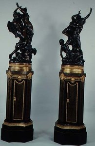The Rape of Proserpine, Bases Attributed to Boule, c.1693-1710 by Francois Girardon