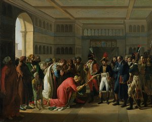 General Bonaparte Giving a Sword to the Military Chief of Alexandria, July 1798, 1808 by Francois Henri Mulard