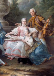 The family of Louis Francois du Bouchet, Marquis de Sourches and Grand Prevot de France (detail)