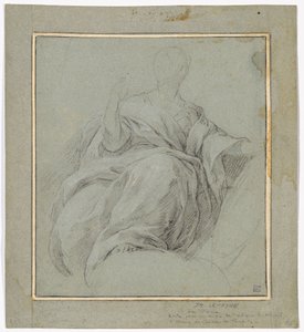 Study of a Seated Draped Woman (Study for the Allegorical Figure “La Force”)