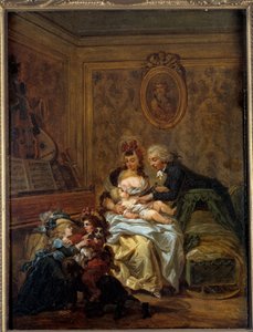 Happy Family by Francois Louis Joseph Watteau