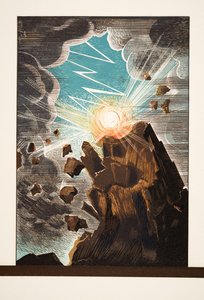 Illustration from Prometheus Bound by Aeschylus, pub. 1941 by Francois Louis Schmied
