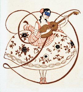 Letter D, from Personages de Comedie, pub. 1922