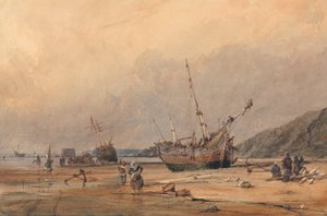 Calais Sands by Francois Louis Thomas Francia